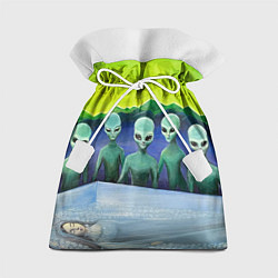 Мешок для подарков Спящая красавица 3000 и Инопланетяне, цвет: 3D-принт