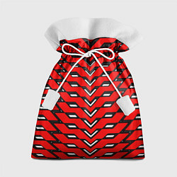Мешок для подарков Красная броня с белыми прорезями, цвет: 3D-принт