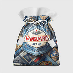 Мешок для подарков Vanguard denim patchwork - ai art, цвет: 3D-принт