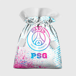 Мешок для подарков PSG neon gradient style, цвет: 3D-принт