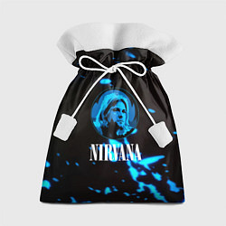 Мешок для подарков Nirvana рок бенд краски, цвет: 3D-принт