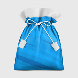 Мешок для подарков Насыщенный голубой полосами, цвет: 3D-принт