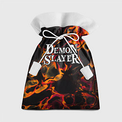 Мешок для подарков Demon Slayer red lava, цвет: 3D-принт