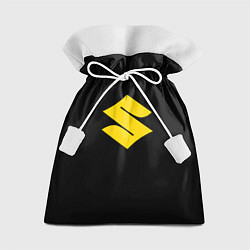 Мешок для подарков Suzuki logo yellow, цвет: 3D-принт