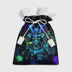 Мешок для подарков Дух череп - самурай, цвет: 3D-принт