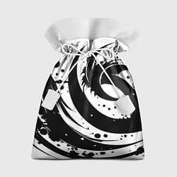 Мешок для подарков Ai art black and white abstraction, цвет: 3D-принт