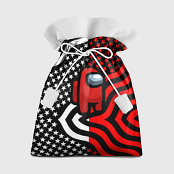 Мешок для подарков Among us usa style, цвет: 3D-принт