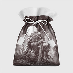 Мешок для подарков Уставший воин под луной, цвет: 3D-принт