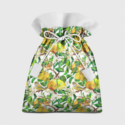 Мешок для подарков Груша и птичка зеленушка, цвет: 3D-принт