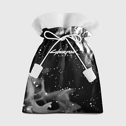 Мешок для подарков Cyberpunk 2077 smoke, цвет: 3D-принт