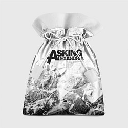 Мешок для подарков Asking Alexandria white graphite, цвет: 3D-принт