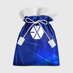 Мешок для подарков Exo blue poly, цвет: 3D-принт