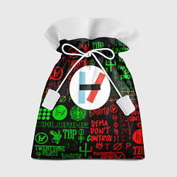 Мешок для подарков Twenty one pilots music steel, цвет: 3D-принт