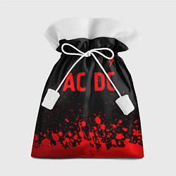 Подарочный мешок AC DC - red gradient посередине