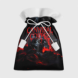 Мешок для подарков Cannibal Corpse кровавый череп, цвет: 3D-принт