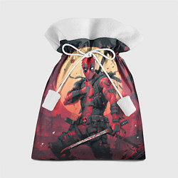 Мешок для подарков Дэдпул самурай, цвет: 3D-принт