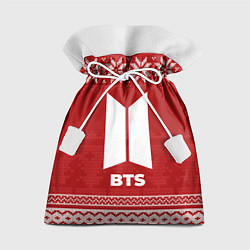 Мешок для подарков Новогодний BTS, цвет: 3D-принт