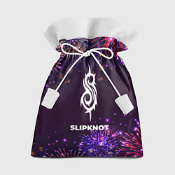 Мешок для подарков Праздничный Slipknot Fireworks, цвет: 3D-принт