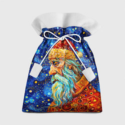 Мешок для подарков Santa Claus: pop-art-brut-nouveau pointillism, цвет: 3D-принт