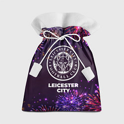 Мешок для подарков Праздничный Leicester City, цвет: 3D-принт