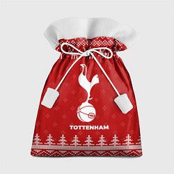 Мешок для подарков Новогодний Tottenham с оленями, цвет: 3D-принт