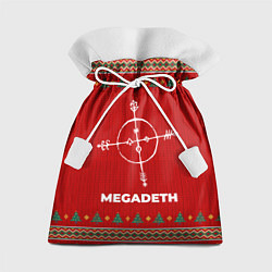 Мешок для подарков Megadeth new year, цвет: 3D-принт