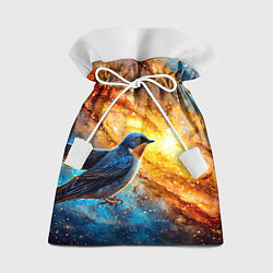 Мешок для подарков Ласточка в космосе, цвет: 3D-принт