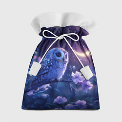 Мешок для подарков Сова и ночное небо, цвет: 3D-принт