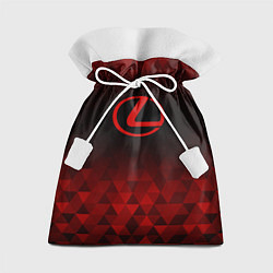 Мешок для подарков Lexus red poly, цвет: 3D-принт