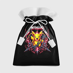 Мешок для подарков Metallica - cool Pikachu, цвет: 3D-принт