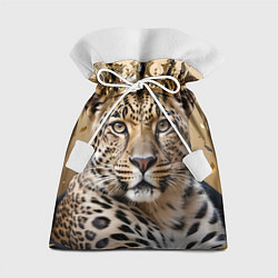 Мешок для подарков Королевский леопард, цвет: 3D-принт