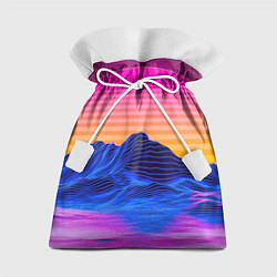 Мешок для подарков Неоновый закат, цвет: 3D-принт