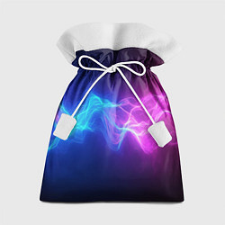 Мешок для подарков Звуковая волна неоновый узор, цвет: 3D-принт