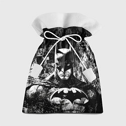 Мешок для подарков Бэтмен черно-белый стиль, цвет: 3D-принт