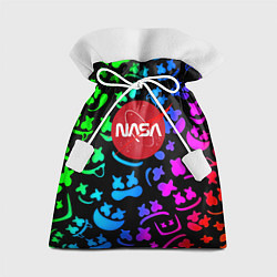 Мешок для подарков Marshmello x NASA gradient, цвет: 3D-принт