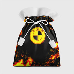 Мешок для подарков BMW огненные краски, цвет: 3D-принт
