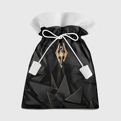 Мешок для подарков Skyrim golden poly, цвет: 3D-принт