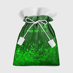 Мешок для подарков Three Days Grace - green gradient посередине, цвет: 3D-принт