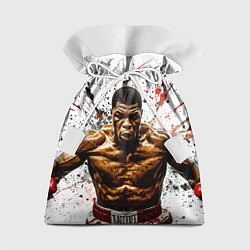 Мешок для подарков Мухаммед Али на белом, цвет: 3D-принт