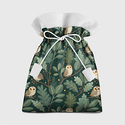 Мешок для подарков Совы в лесу, цвет: 3D-принт