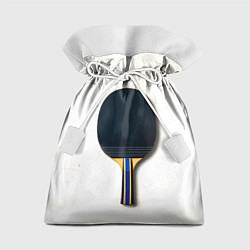 Мешок для подарков Черная ракетка для пинг понга, цвет: 3D-принт