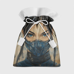 Мешок для подарков Портрет Китаны - Мортал комбат, цвет: 3D-принт