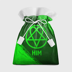 Мешок для подарков HIM - green gradient, цвет: 3D-принт