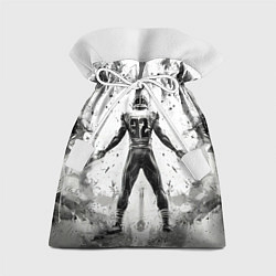 Мешок для подарков Лайнбекер в белом, цвет: 3D-принт