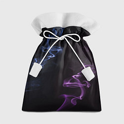 Мешок для подарков Color black blue pink, цвет: 3D-принт