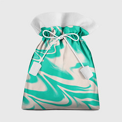 Мешок для подарков Color white turquoise, цвет: 3D-принт