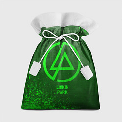 Мешок для подарков Linkin Park - green gradient, цвет: 3D-принт