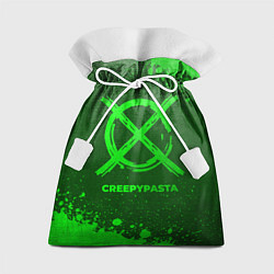 Подарочный мешок CreepyPasta - green gradient