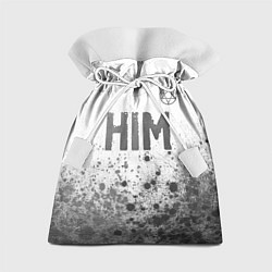 Мешок для подарков HIM - white gradient посередине, цвет: 3D-принт