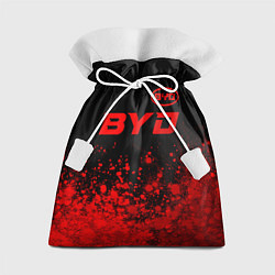 Мешок для подарков BYD - red gradient посередине, цвет: 3D-принт